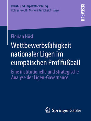 cover image of Wettbewerbsfähigkeit nationaler Ligen im europäischen Profifußball